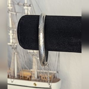 Sterling Silver Scroll Design Bracelet